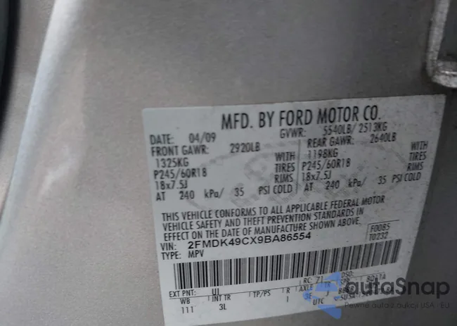 2FMDK49CX9BA86554: 43982378