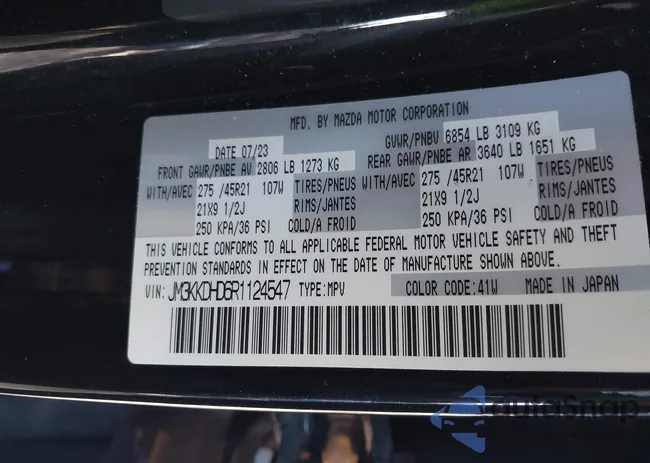 JM3KKDHD6R1124547: 43982388