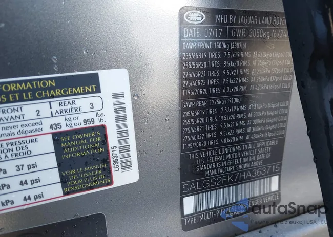 SALGS2FK7HA363715: 43982390