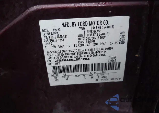 2FMPK4J96LBB51968: 43982529