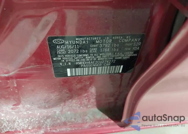 KMHDH4AE2CU274272: 43982646