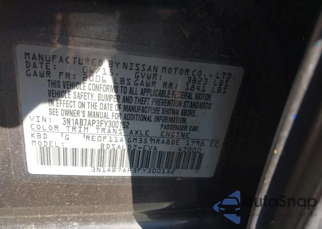 3N1AB7AP3FY300152: 43983720