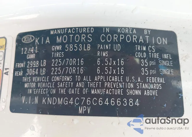 KNDMG4C76C6466384: 43983895