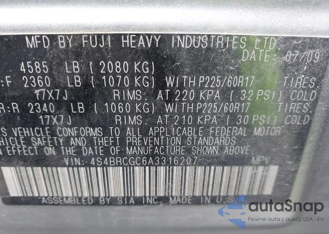 4S4BRCGC6A3316207: 43983960