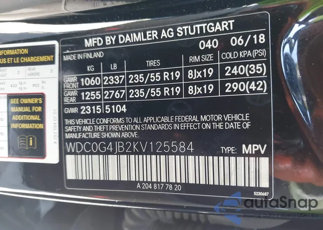 WDC0G4JB2KV125584: 43984114