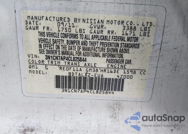 3N1CN7AP4CL825844: 43984183