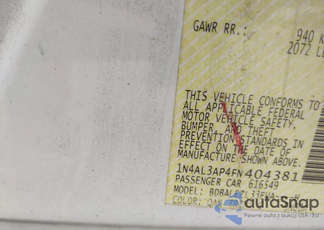 1N4AL3AP4FN404381: 43983348