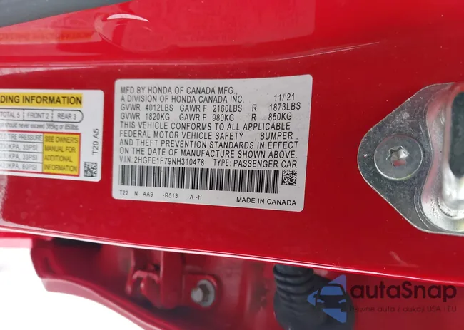 2HGFE1F79NH310478: 43983568