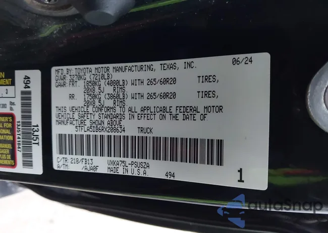 5TFLA5DB6RX208634: 43984890