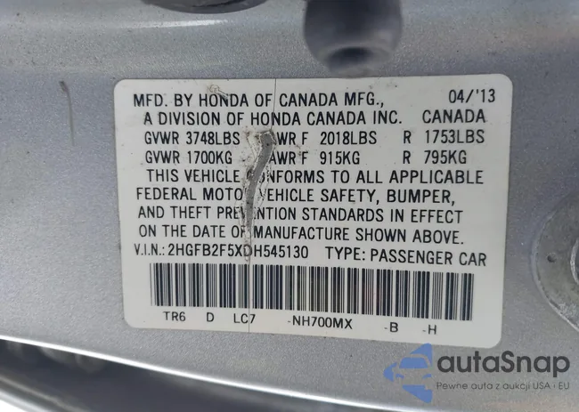 2HGFB2F5XDH545130: 43984962