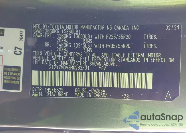 2T2YZMDA3MC283701: 43984997