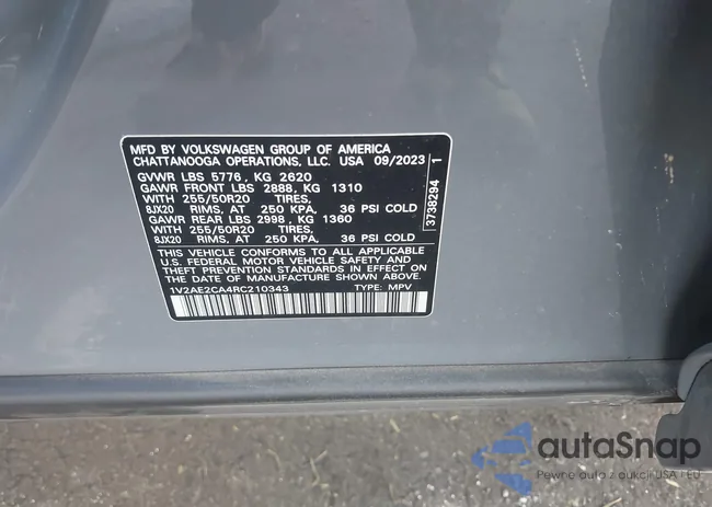 1V2AE2CA4RC210343: 43985059