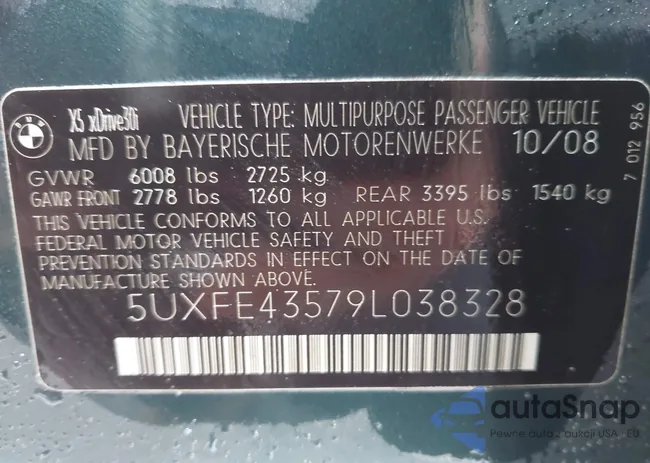 5UXFE43579L038328: 43985104