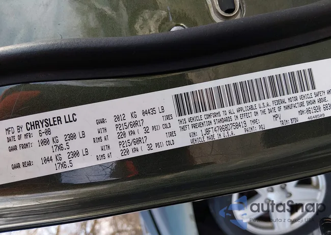 1J8FT47068D758419: 43985200