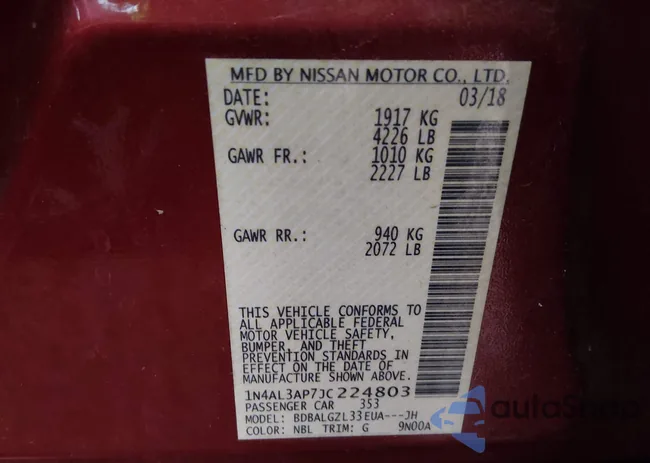 1N4AL3AP7JC224803: 43985203