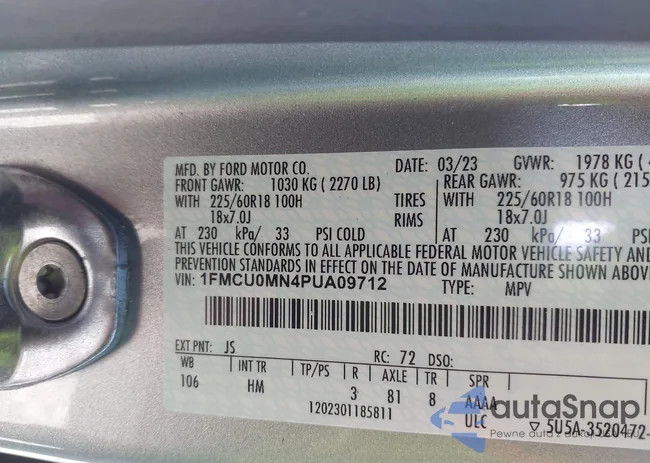 1FMCU0MN4PUA09712: 43985249