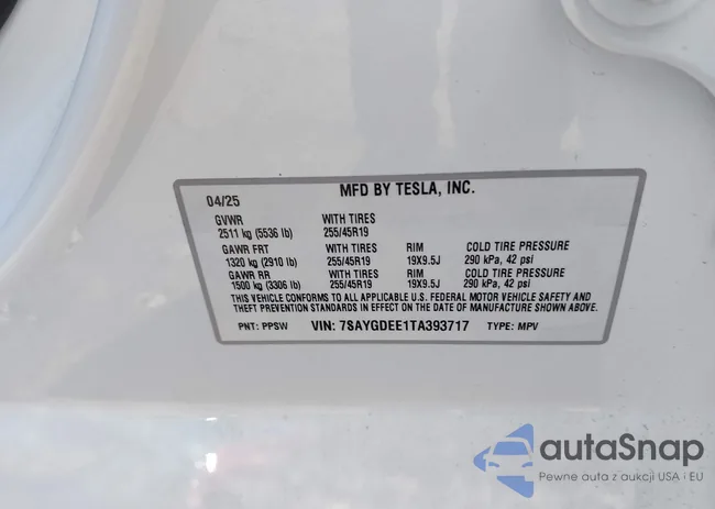 7SAYGDEE1TA393717: 43984341