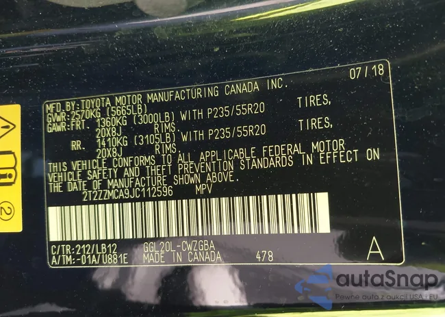 2T2ZZMCA9JC112596: 43984406