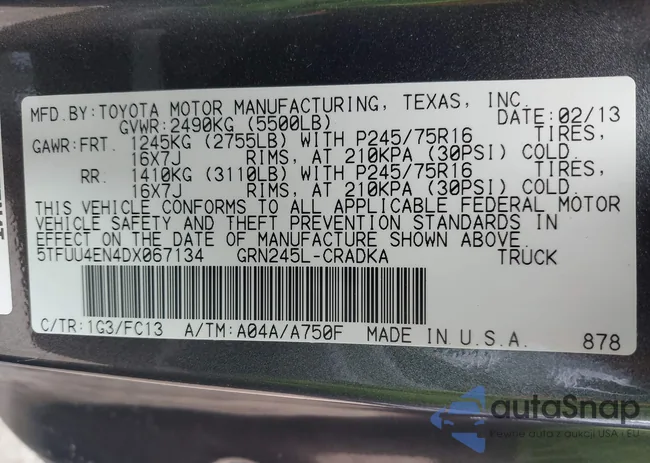 5TFUU4EN4DX067134: 43984505