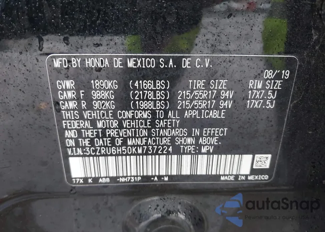 3CZRU6H50KM737224: 43984627