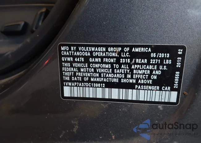 1VWAP7A37DC139612: 43984659