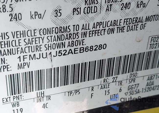 1FMJU1J52AEB68280: 43984689