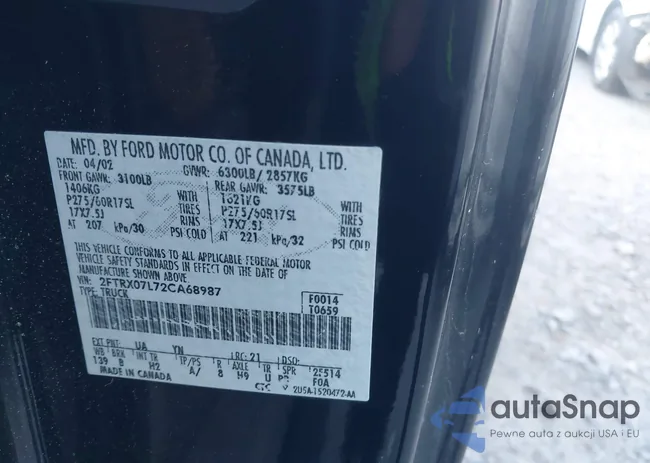 2FTRX07L72CA68987: 43985800