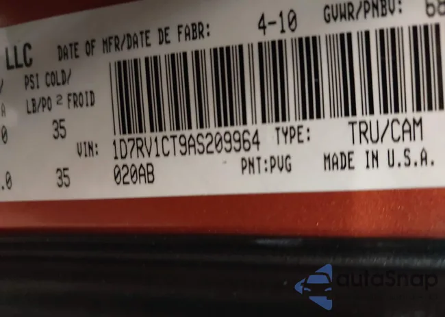 1D7RV1CT9AS209964: 43985812