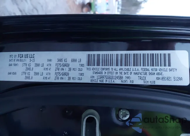 1C6RR7GG6GS124580: 43985850