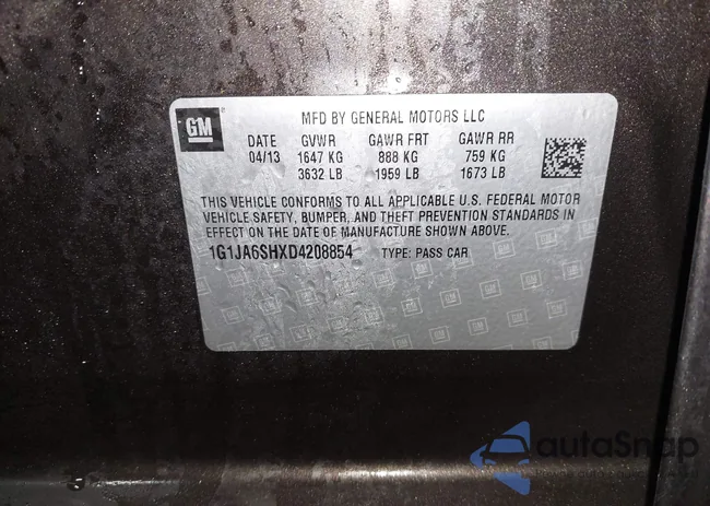 1G1JA6SHXD4208854: 43986134