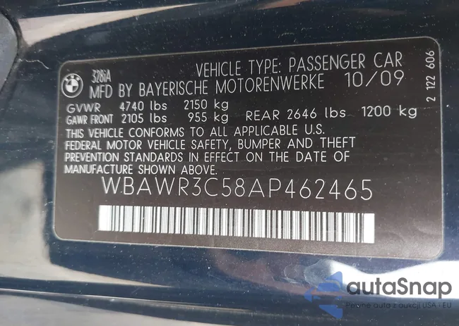 WBAWR3C58AP462465: 43986166