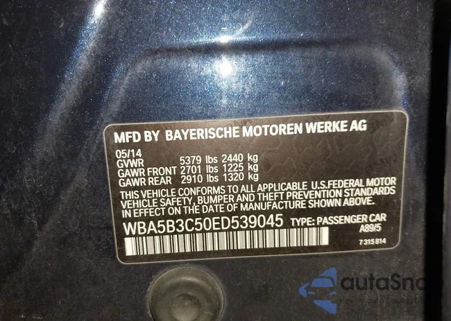 WBA5B3C50ED539045: 43986202