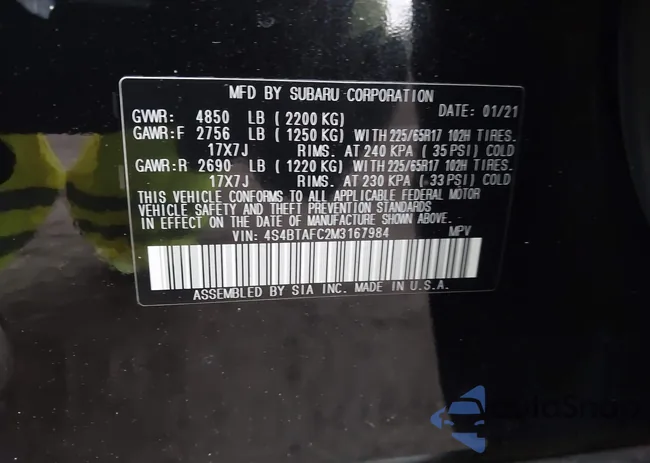 4S4BTAFC2M3167984: 43986225