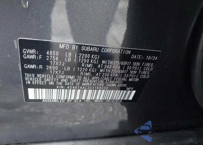 4S4BTAAC3S3168520: 43986270