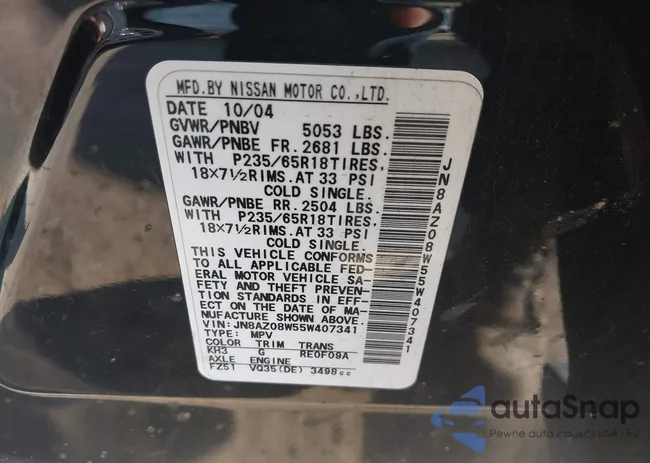 JN8AZ08W55W407341: 43985496