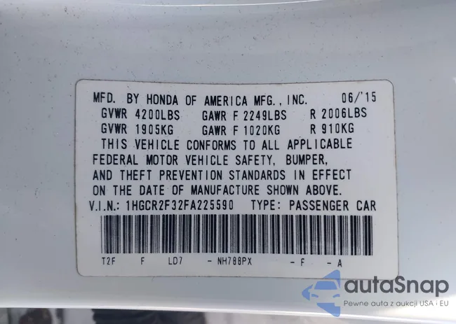 1HGCR2F32FA225590: 43985498