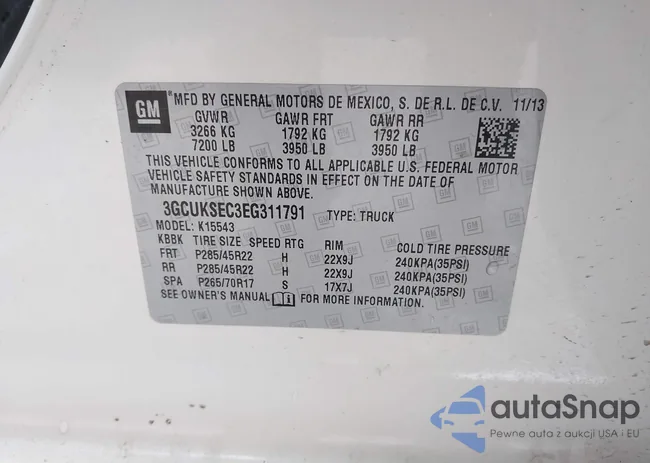 3GCUKSEC3EG311791: 43985595