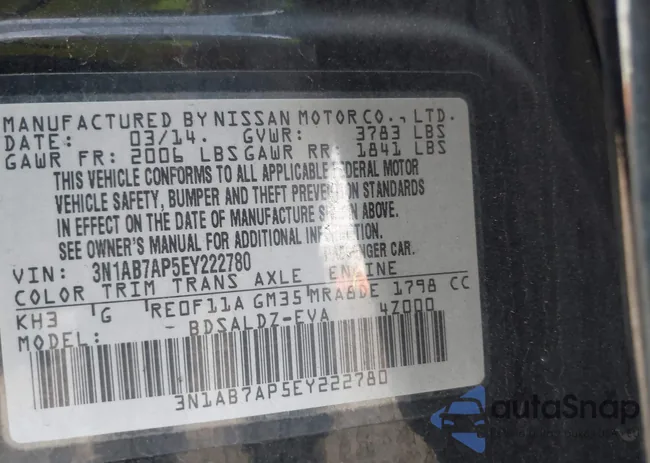 3N1AB7AP5EY222780: 43985613