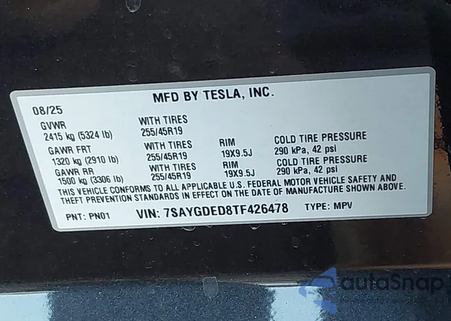 7SAYGDED8TF426478: 43985653