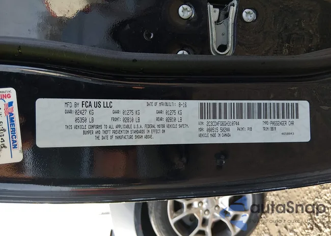 2C3CDXFG6GH310744: 43985665