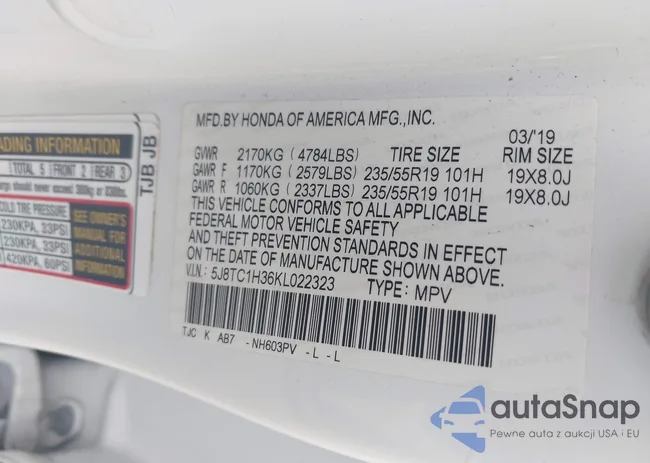 5J8TC1H36KL022323: 43985684