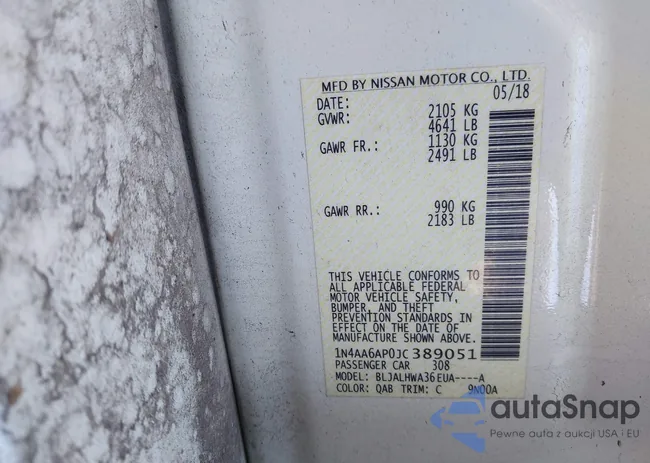 1N4AA6AP0JC389051: 43986893