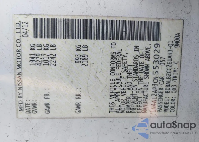 1N4AL2AP3CN553029: 43986977