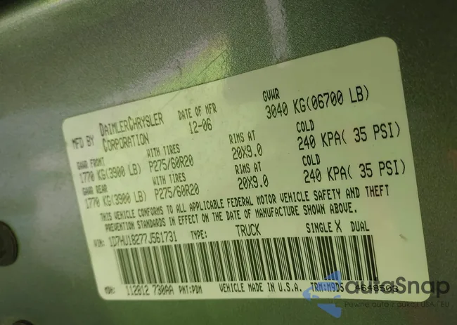 1D7HU18277J561731: 43986982