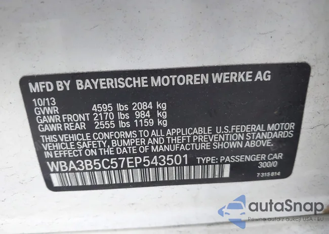 WBA3B5C57EP543501: 43987008