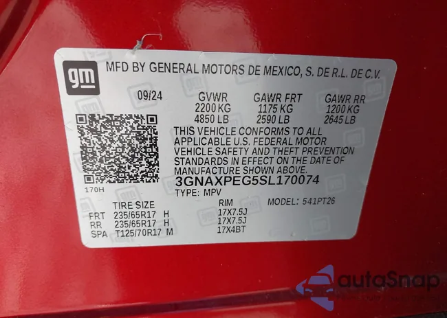 3GNAXPEG5SL170074: 43987053