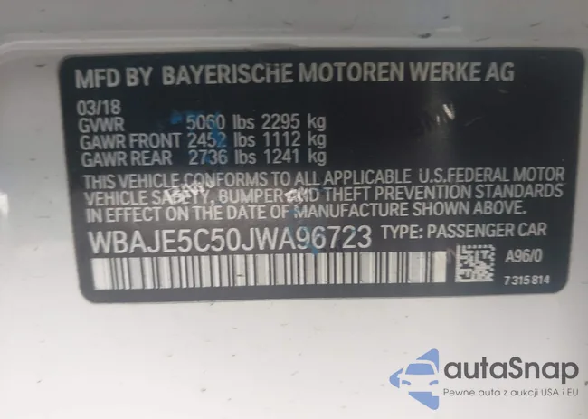 WBAJE5C50JWA96723: 43987071