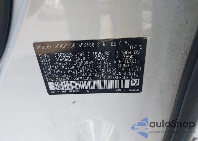 3HGGK5H44KM752010: 43987186