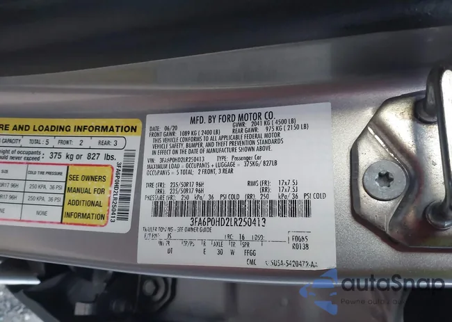 3FA6P0HD2LR250413: 43987205