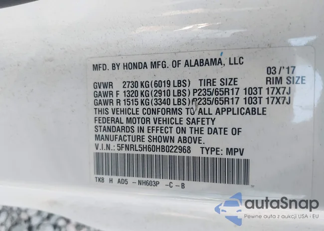 5FNRL5H60HB022968: 43986388